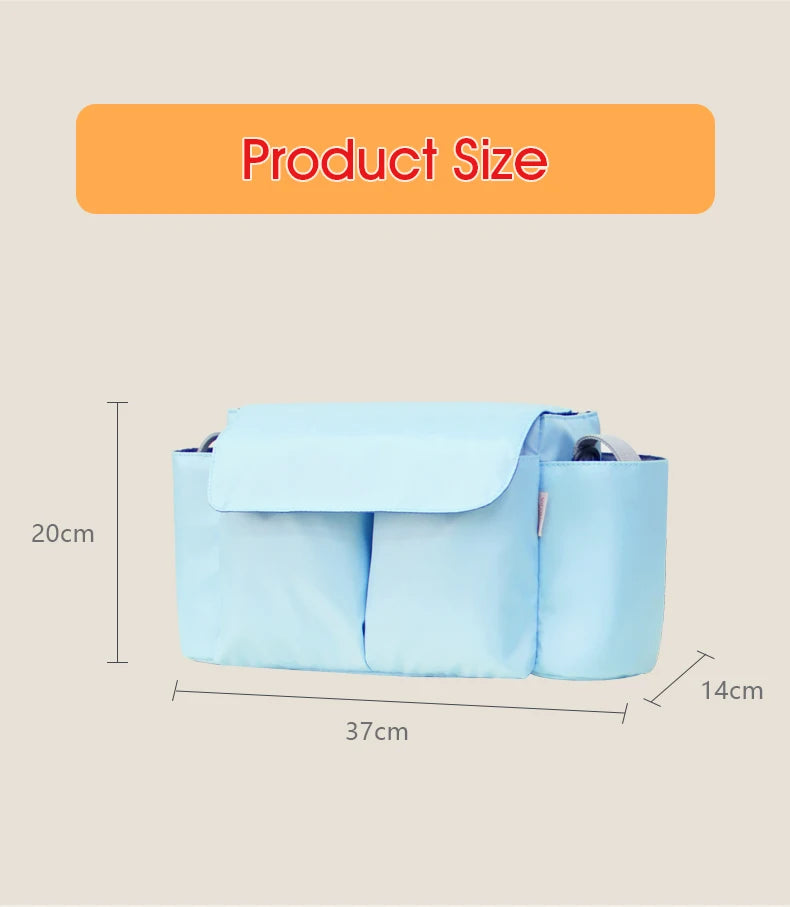 Large Capacity Travel Hanging Bag- Bottle Holder - Diaper Bag