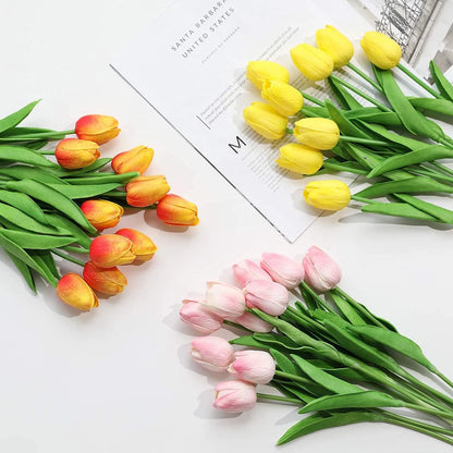 Artificial Tulip Real Touch Flower (10/30 PCS)