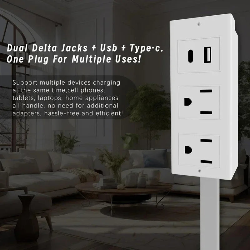 Power Outlets Adjustable Extender Rotates Electrical Outlet