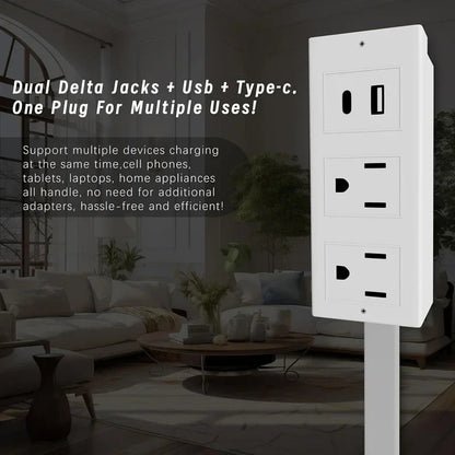 Power Outlets Adjustable Extender Rotates Electrical Outlet