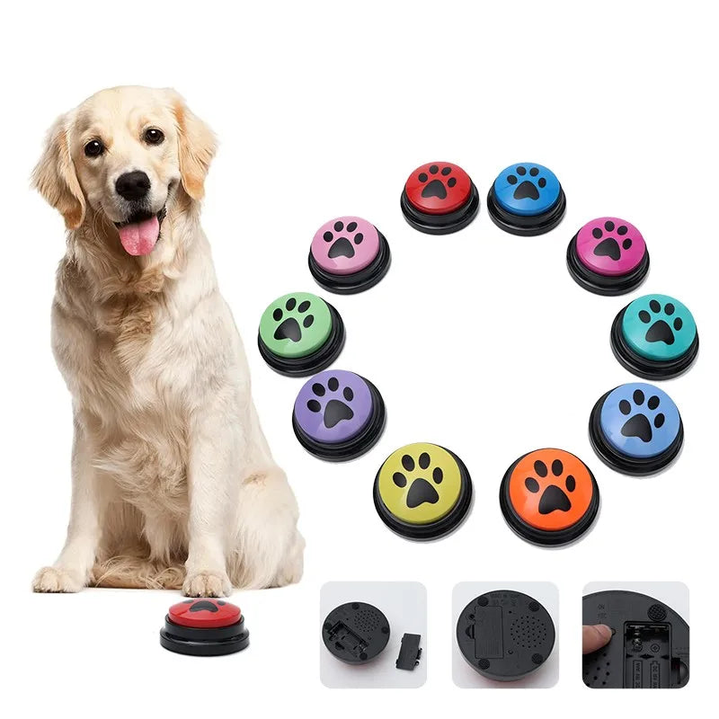 4/8/10pcs Recordable Pet Communication Toys Talking Button