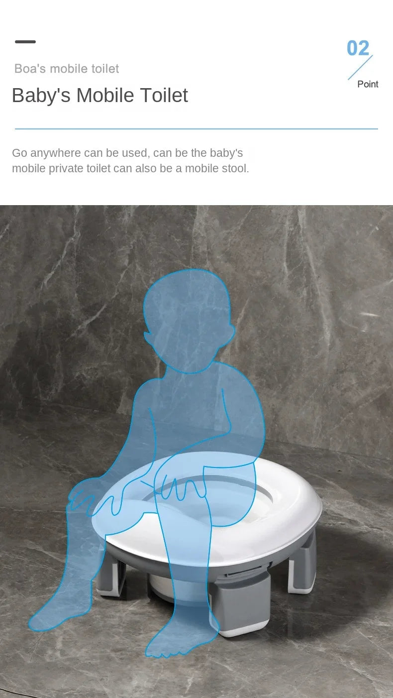 3 in 1 Travel Toilet Seat Foldable Children Potty with Bags