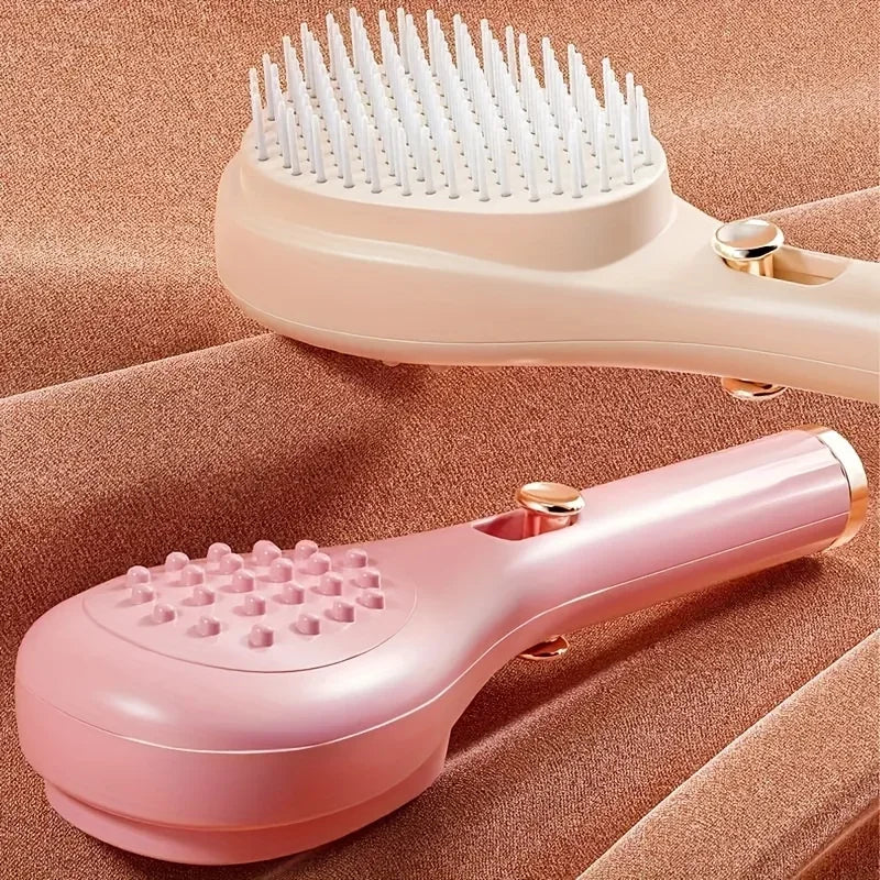 Retractable Hair Comb-Anti-Static Scalp Massaging & Detangling Brush for All Hair Types