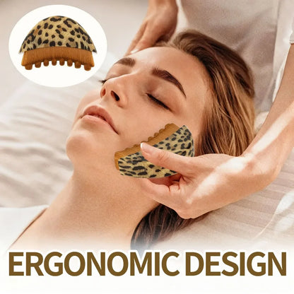 Facial Massage Brush for Face & Jawline, Ergonomic Dry Brush Designed for Precise Contour Fit, Manual Skin Massager Tool