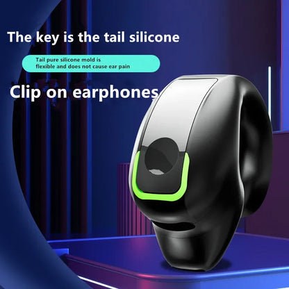 Earphone Clip Wireless Bluetooth Sport Noise Canceling