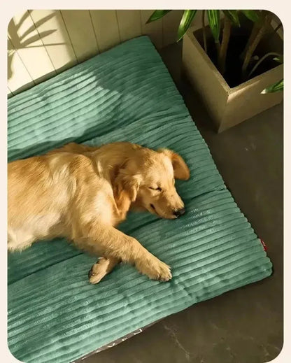 Big Dog Mat Corduroy Pad for Medium Large Dogs Oversize Pet Sleeping Bed Big Thicken Dog Sofa Removable Washable