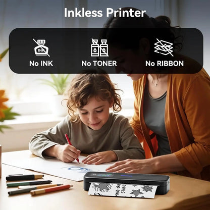 Phomemo M832D Touchscreen Portable Printer Thermal Inkless Supports Prints A4 & US Letter, Compatible with iOS/Android/PC