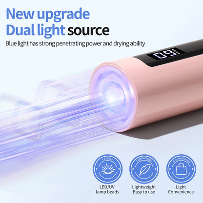 Pencil Lamp Nail UV LED Dryer Portable Rechargeable Flashlight UV Light