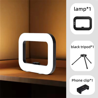 New Portable Handheld Ring LED light Rechargeable Live Broadcast