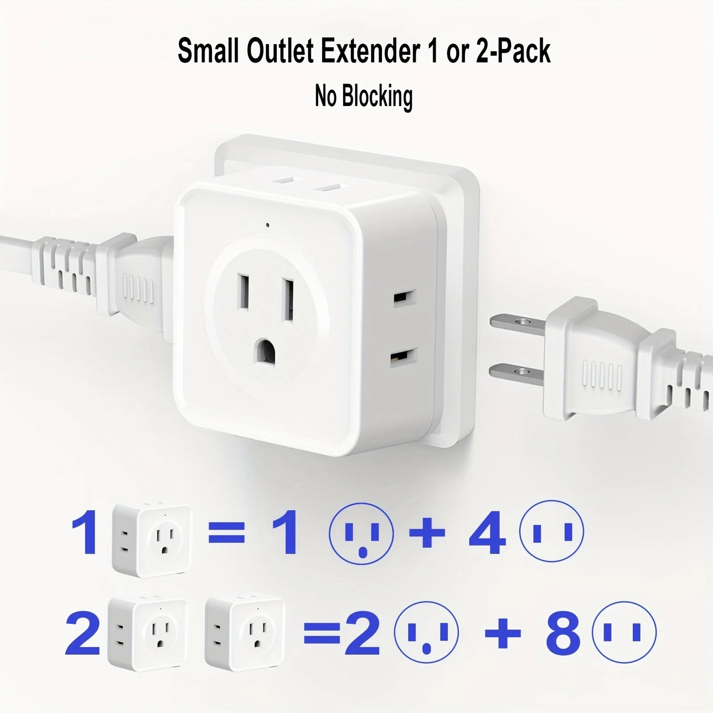 Small Multi Plug Outlet with 5AC Outlets