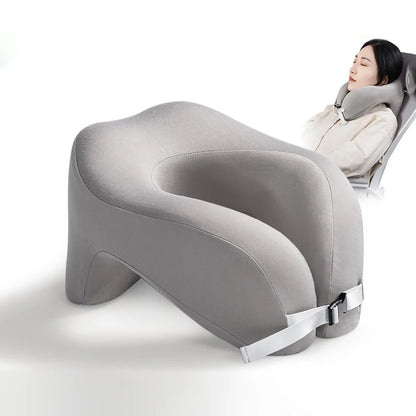 Pillow Travel U-Shape Pure Memory Foam Neck Pillow For Airplane Office Nap Cervical Pillows Flight Sleeping