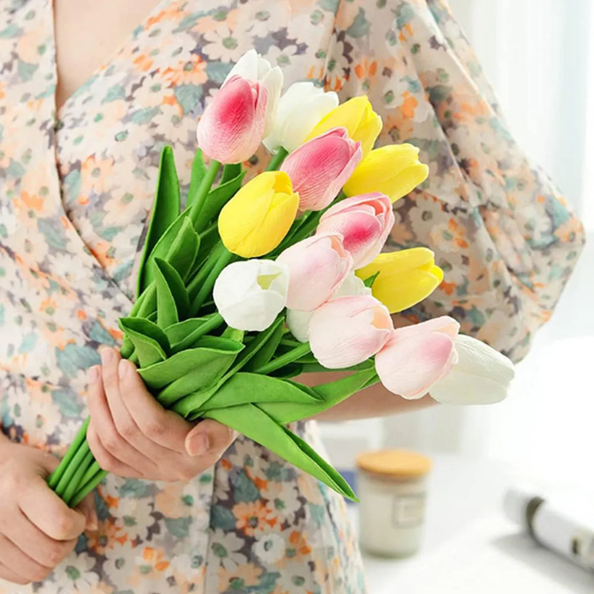 Artificial Tulip Real Touch Flower (10/30 PCS)