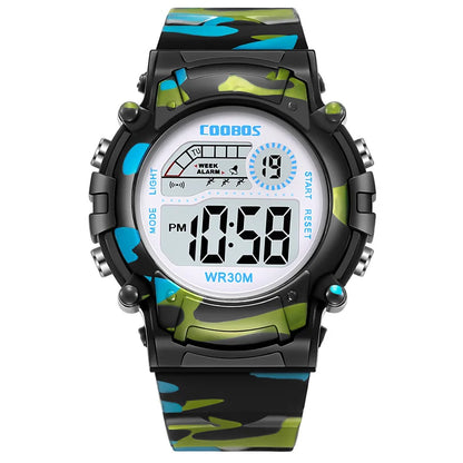 Digital LED Luminous Waterproof Watch for Kids Multi-function