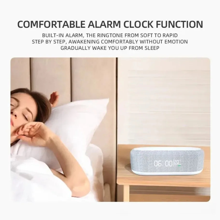 Alarm Clock Wireless Phone Chargers Lamp Night For iPhone 17 16 15 14 13 Fast Charging Dock