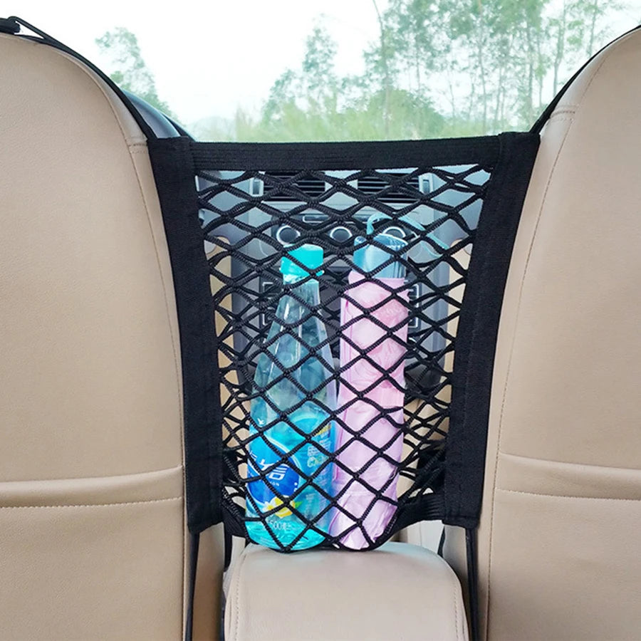 Pet Car Barrier Dog Car Barrier with Automatic Safety Mesh Storage Protector Mesh Net