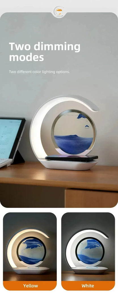 Cute Moon Mood Light Touch Dimming with Clock RGB Color Changing Light Bluetooth Speaker Music Playback  Bedroom Night Light