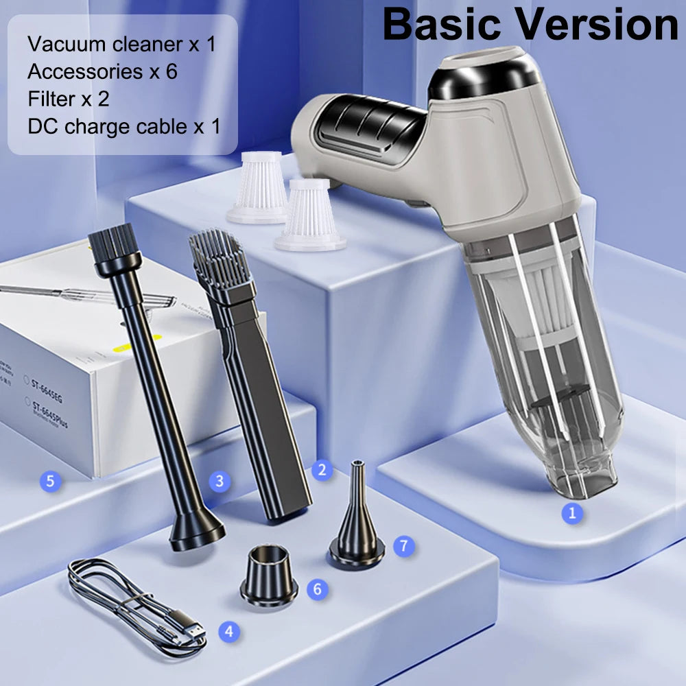 Mini Portable wireless Car Vacuum Cleaner Powerful 95000PA Strong Suction