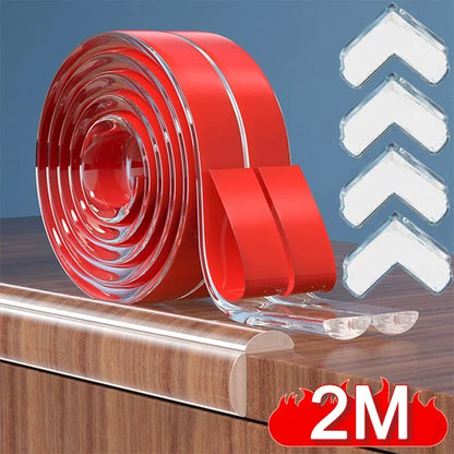 Furniture Corner Protectors Guard Silicone Baby Protection Strip Tape Self Adhesive