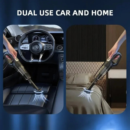 120W Portable Car Vacuum Cleaner USB Charging Handheld Cordless Vacuum