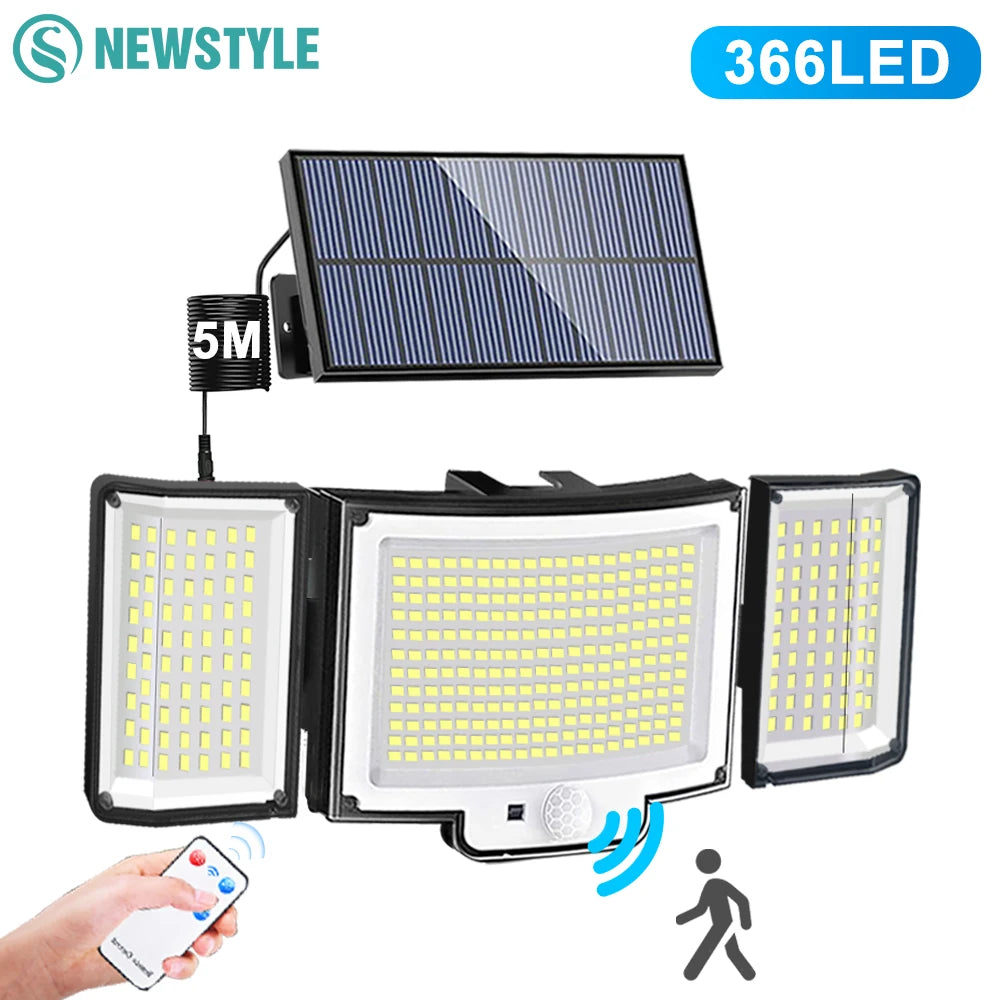 Waterproof Solar Outdoor security  Lights Motion Sensor