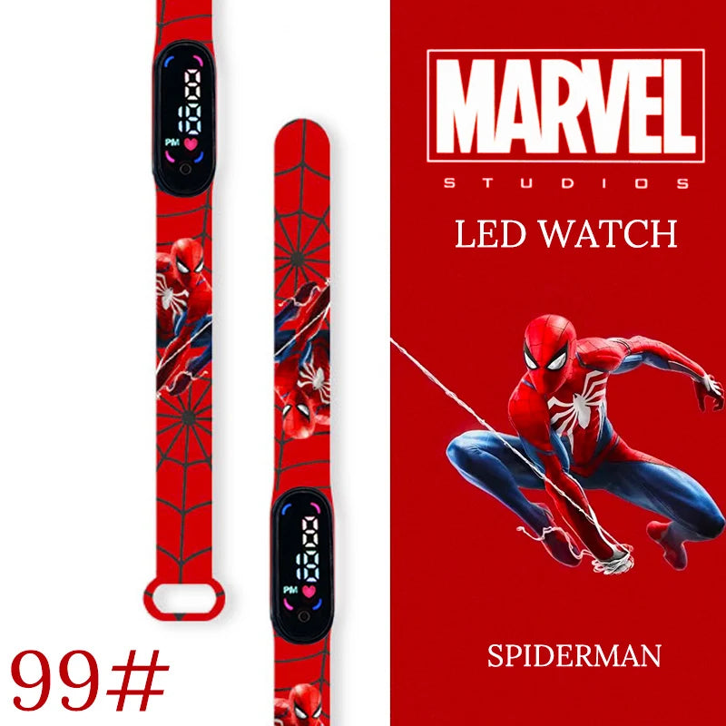New Spiderman Kid's Waterproof Watches  Digital Watch Boys LED Clock