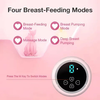 Electric Breast Pump Intelligent Integrated High Suction  - Painless and Silent Breast pump