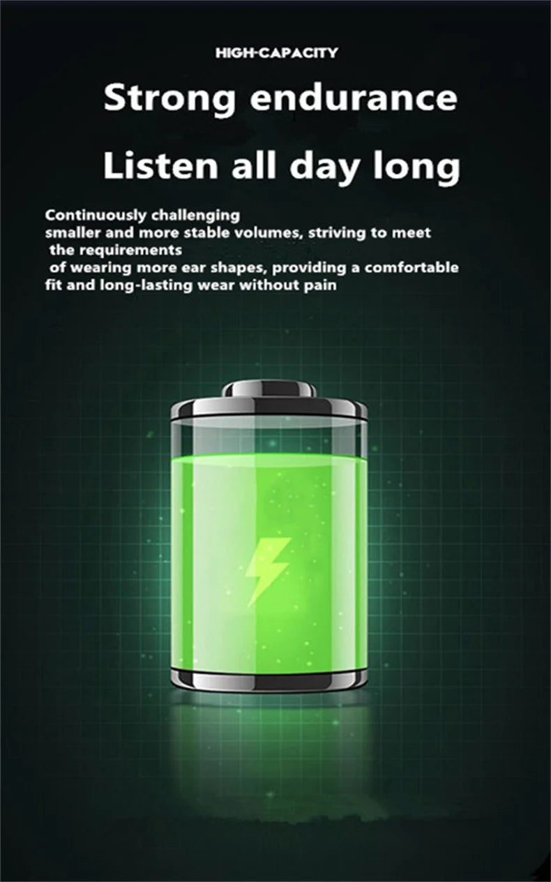 Earphone Clip Wireless Bluetooth Sport Noise Canceling