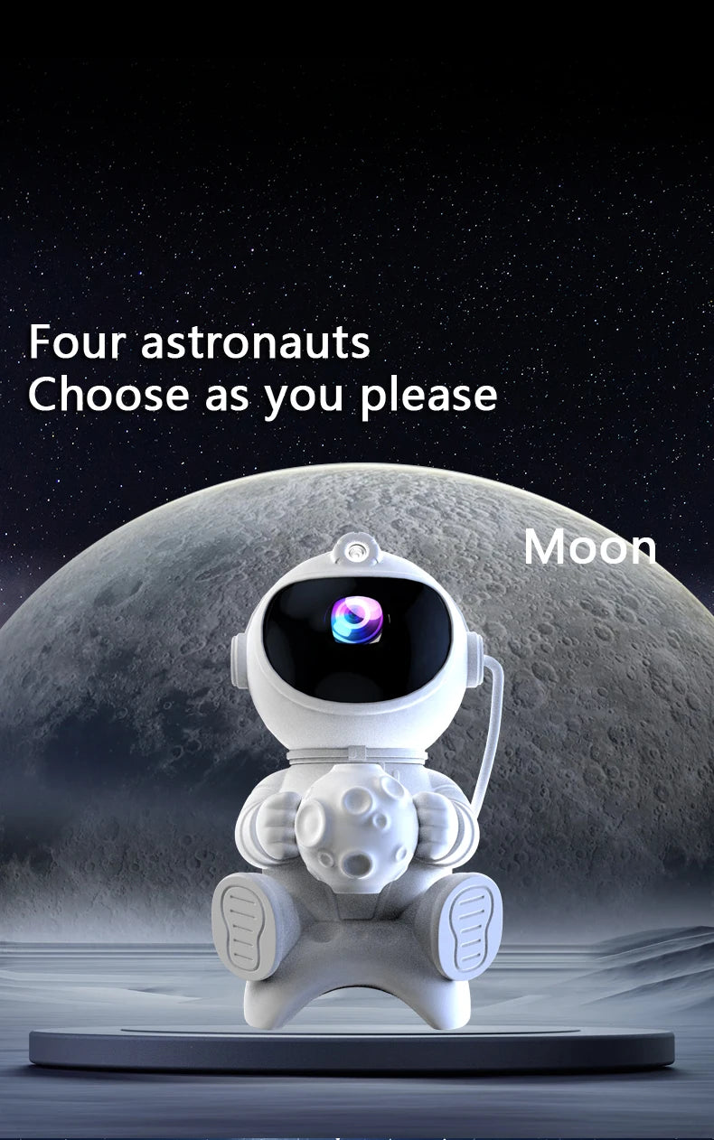 Astronaut LED Night Light Galaxy Star Projector Bluetooth Speaker Remote Control Timer 360° Adjustable Angle