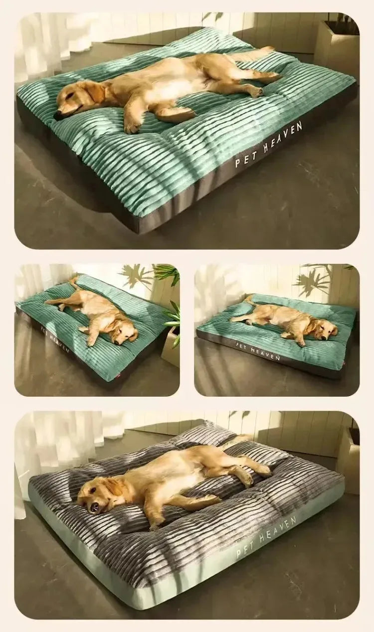 Big Dog Mat Corduroy Pad for Medium Large Dogs Oversize Pet Sleeping Bed Big Thicken Dog Sofa Removable Washable