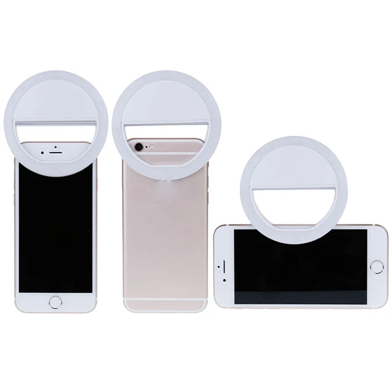 LED Selfie Ring Fill Light Cell Phone Taking Photos Live Streaming Beauty Led 3 Speed Adjustable Fill Light Clip For Video Live