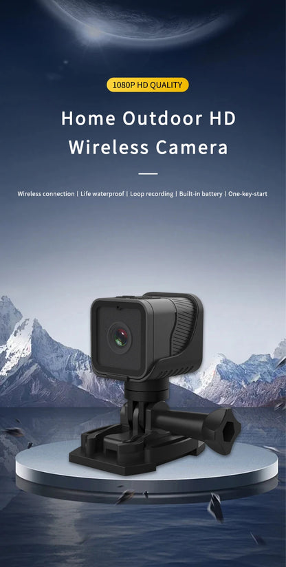 Mini Action Camera HD 1080P Outdoor Video Audio Recorder Dash Cam