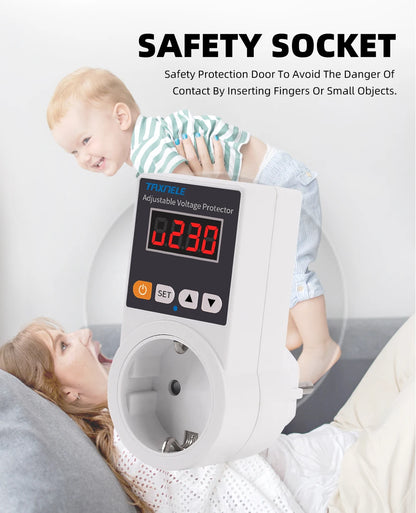 Automatic Voltage Protector Socket AC 220V 16A