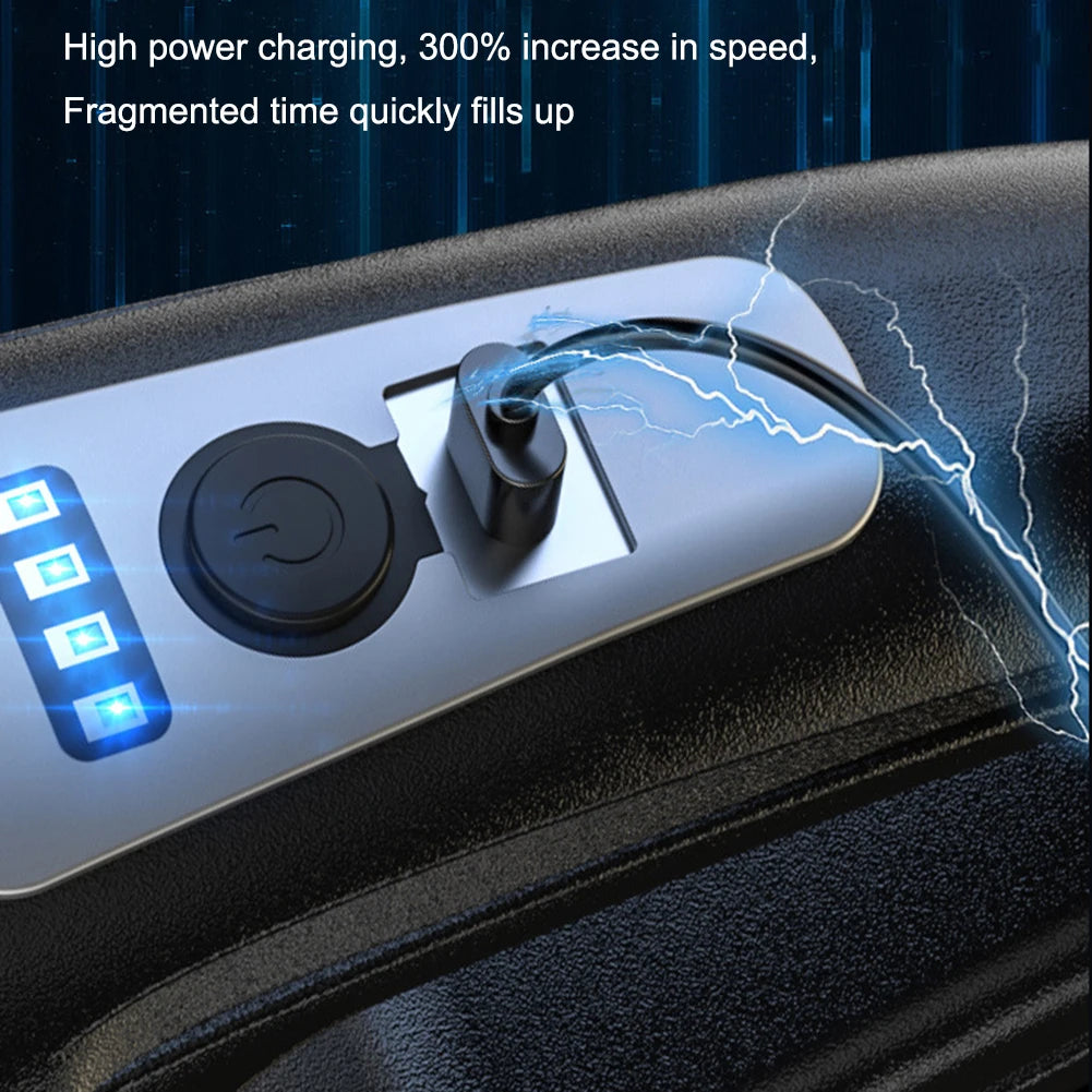 120W Portable Car Vacuum Cleaner USB Charging Handheld Cordless Vacuum
