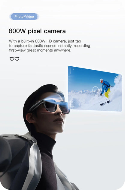 Smart Glasses 2026 4K HD Chat GPT 800MP Camera Recording WIFI - Bluetooth Call 260Mah Voice Assistant