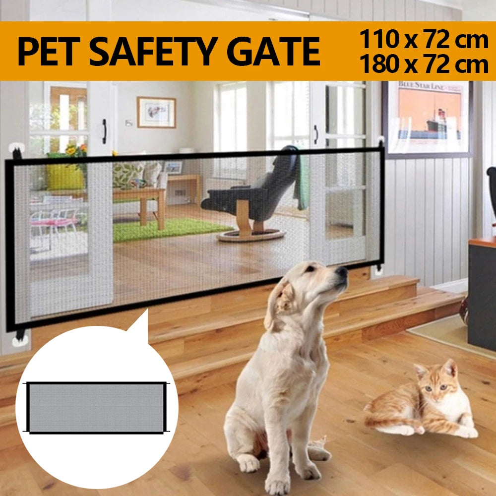 Pet Dog Barrier Fences  Folding Breathable Nylon Mesh  2 Sizes