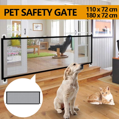 Pet Dog Barrier Fences  Folding Breathable Nylon Mesh  2 Sizes