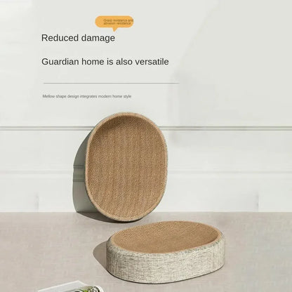 2in1 Oval Cat Scratching Board Protect Furniture Grinding Claw