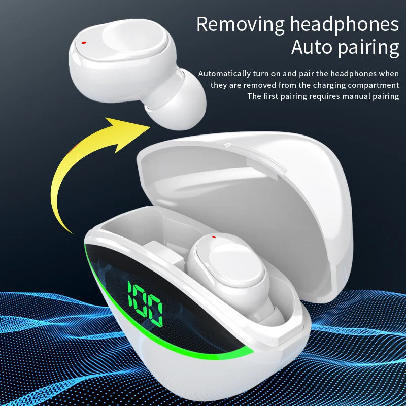 Wireless Bluetooth 5.3 Headset Earphones With Mic Smart Touch Headphones In-Ear Noise Reduction Earbuds