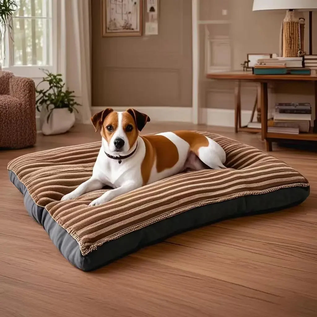 Big Dog Mat Corduroy Pad for Medium Large Dogs Oversize Pet Sleeping Bed Big Thicken Dog Sofa Removable Washable