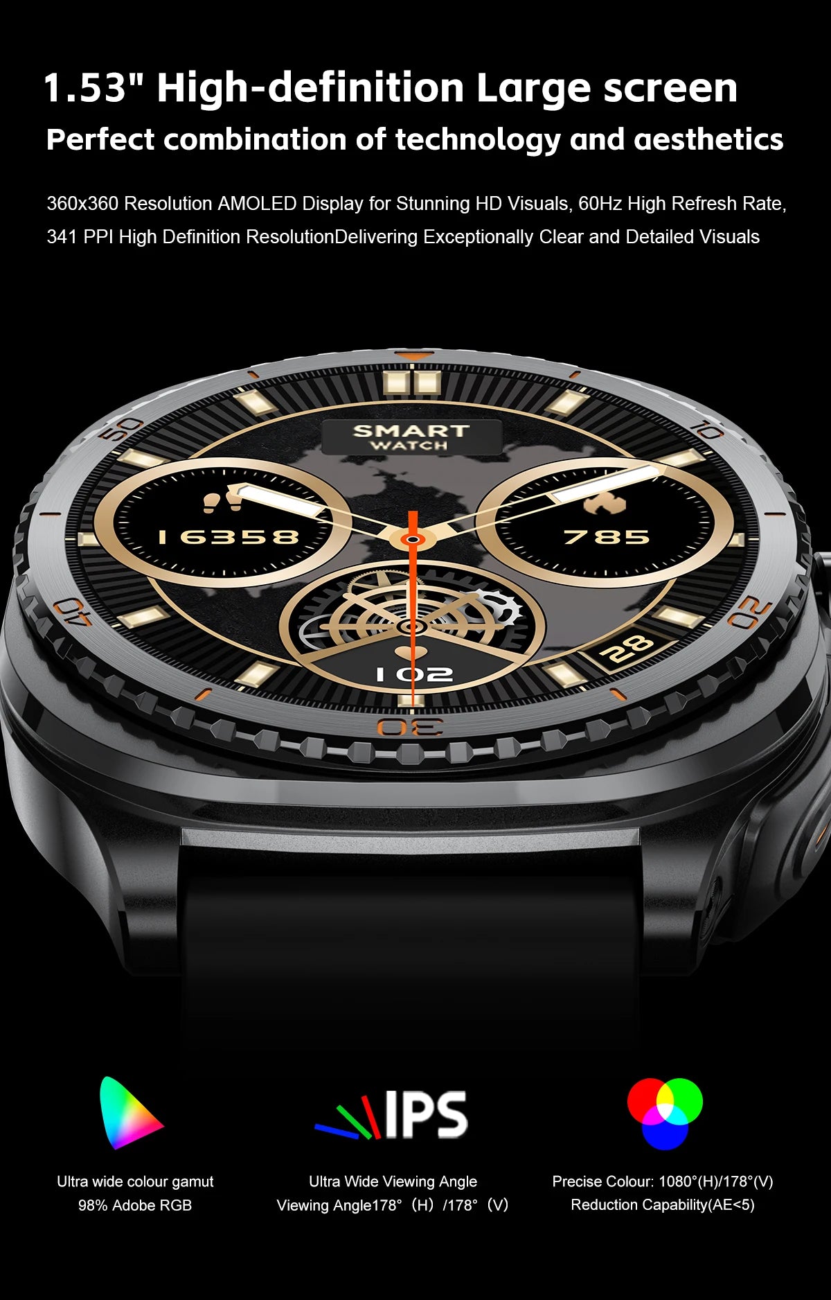 New watch earphones 2-in-1 smartwatch, Health monitoring device, wireless calling, 100+sports mode male and female smartwatches