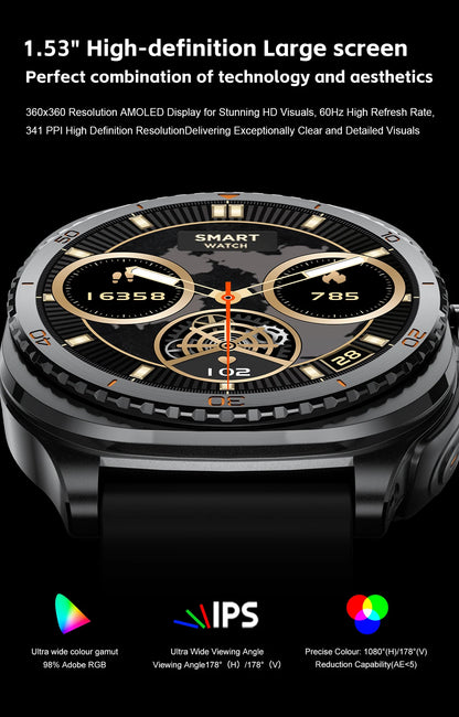 New watch earphones 2-in-1 smartwatch, Health monitoring device, wireless calling, 100+sports mode male and female smartwatches
