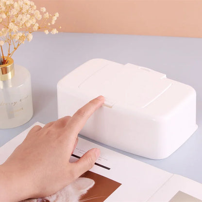 Wet Tissue Box Wipes Dispenser Portable Wipes Napkin Storage Box Holder Container