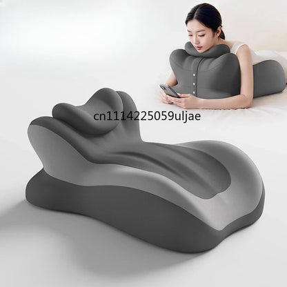 Wedge Shape Memory Foam Pillow Ergonomic Support for Neck Back Leg Rest