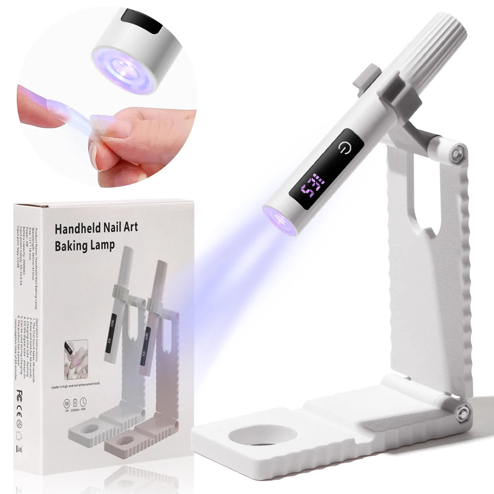 Pencil Lamp Nail UV LED Dryer Portable Rechargeable Flashlight UV Light