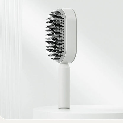 Upgraded Press-Type Self Cleaning Hair Brush Air Cushion Comb Ladies LongHair 3D Central Airbag Massage Comb Household Hairbrush