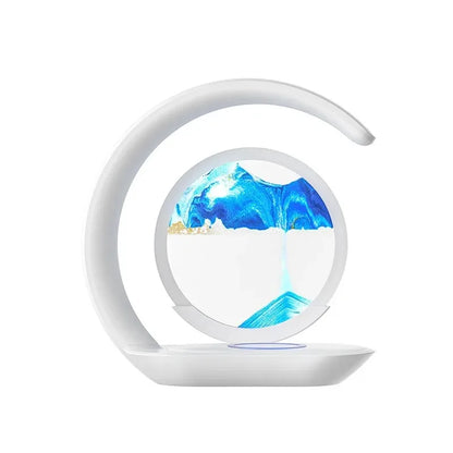 Cute Moon Mood Light Touch Dimming with Clock RGB Color Changing Light Bluetooth Speaker Music Playback  Bedroom Night Light
