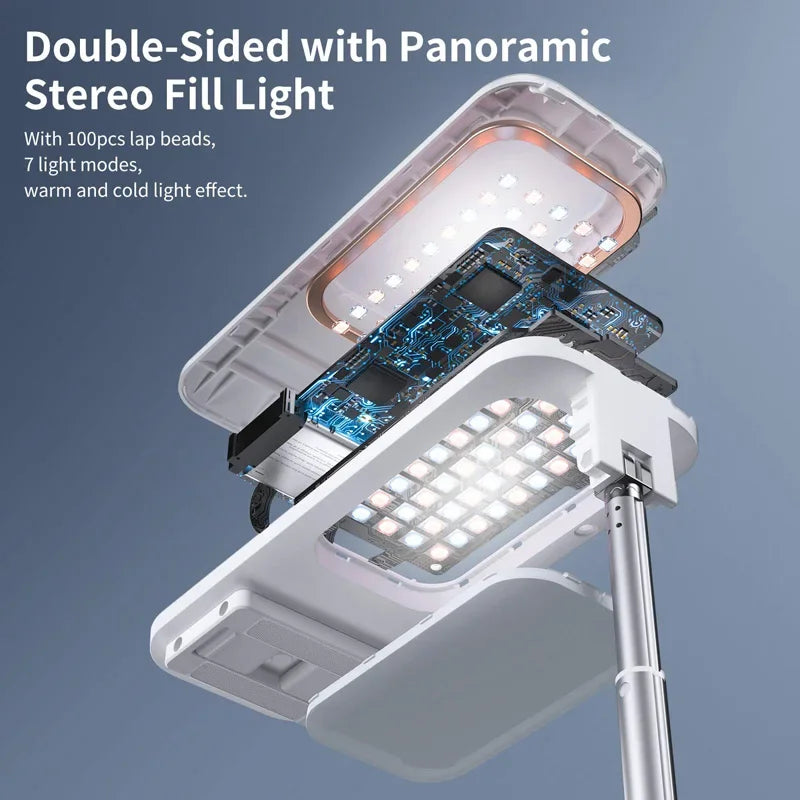 Multifunction Mobile Phone Holder Can Be Bent & Telescopic with light & remote control