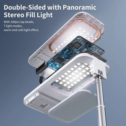 Multifunction Mobile Phone Holder Can Be Bent & Telescopic with light & remote control