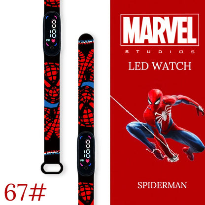 New Spiderman Kid's Waterproof Watches  Digital Watch Boys LED Clock