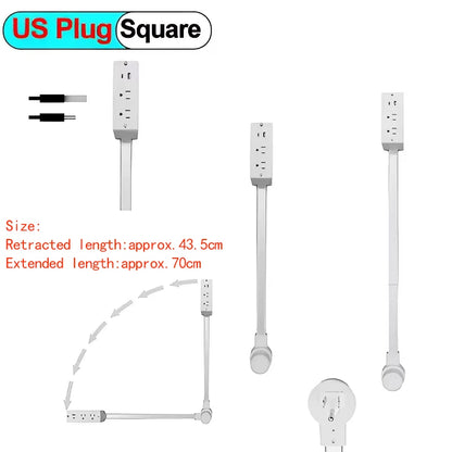 Power Outlets Adjustable Extender Rotates Electrical Outlet